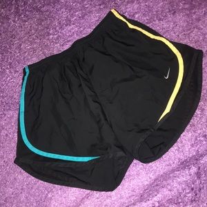Nike colorful black shorts